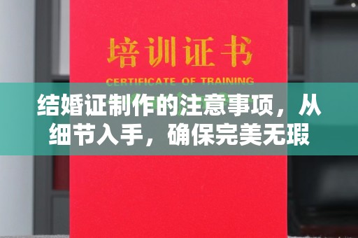 成县结婚证制作的注意事项，从细节入手，确保完美无瑕