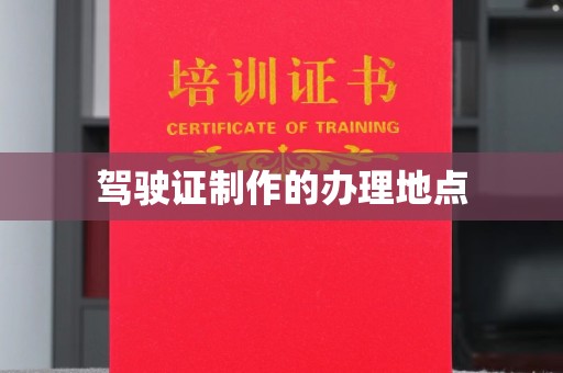 成县驾驶证制作的办理地点