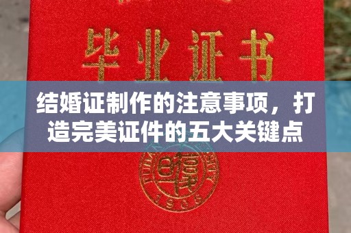 成县结婚证制作的注意事项，打造完美证件的五大关键点
