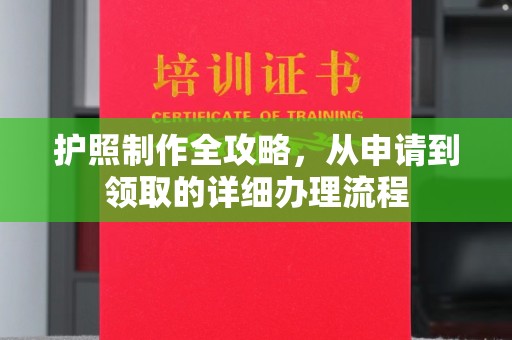 成县护照制作全攻略，从申请到领取的详细办理流程