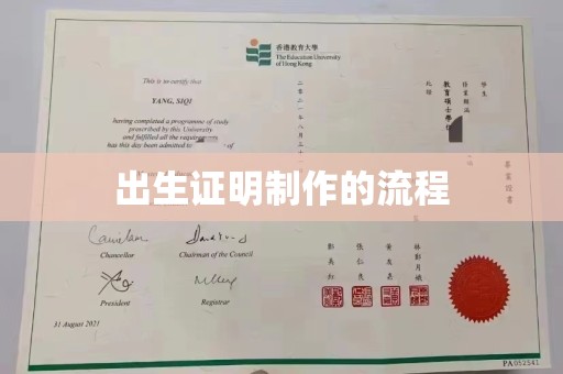 成县出生证明制作的流程
